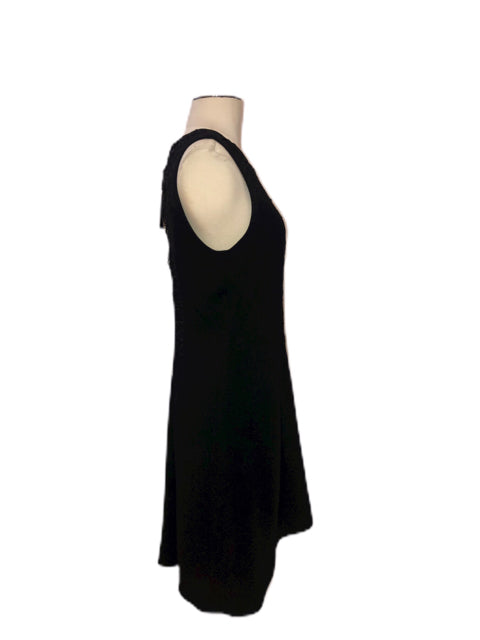 black neck dress Black Boat Neck Lace Fit and Flare Maxi Dress for Women