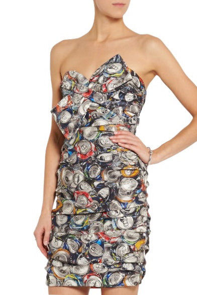 【送料&関税込】Moschino Pencil Dress Moschino Boutique JEWEL PRINT DRAPED SHIFT DRESS | 43958511555