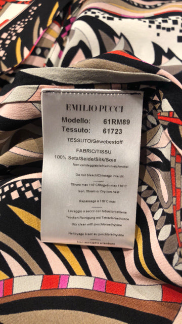 Blouse En Soie 100% Emilio Pucci - Taille 42 - Rose - Occasion Très Bon état
